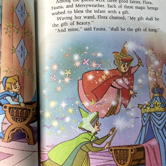 Walt Disney Sleeping Beauty Little Golden Book 1986  Childrens Story Book u - Picture 5 of 7
